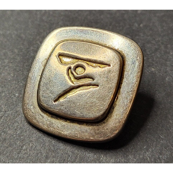 Vintage Tiffany & Co 925 Sterling Silver Logo Pin Brooch Very Rare 1 in - Picture 1 of 6